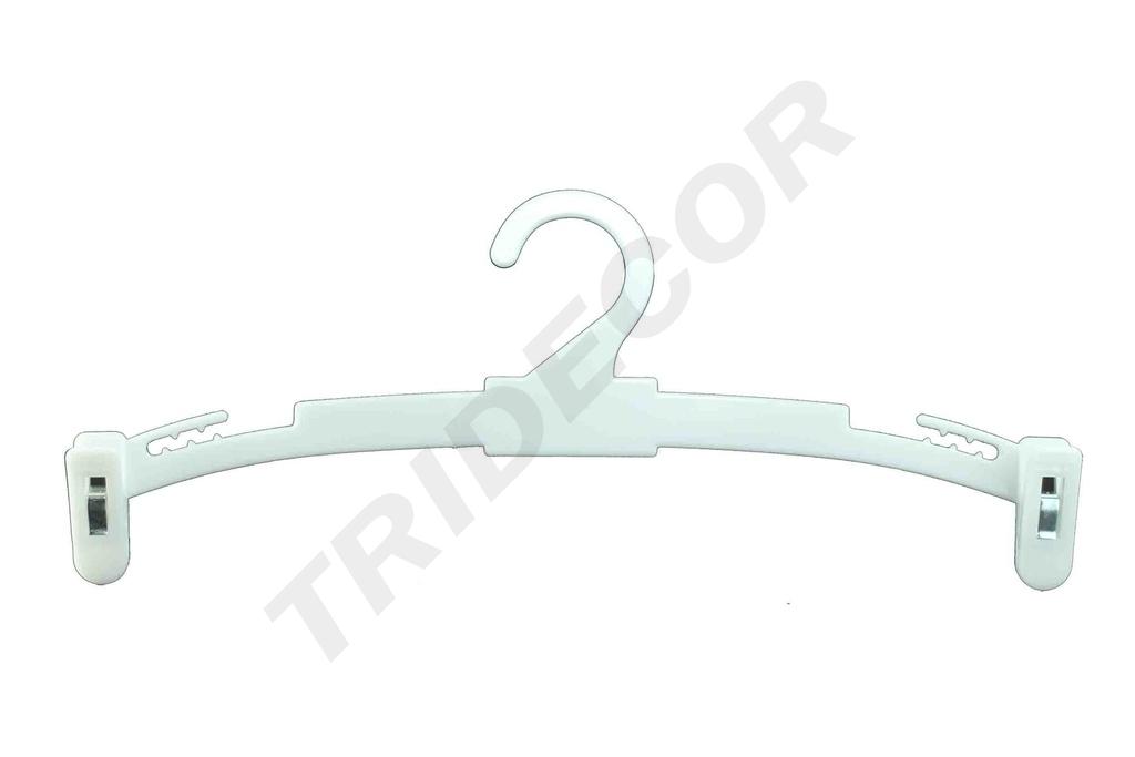 Percha de plástico para lencería 27cm 10 unidades