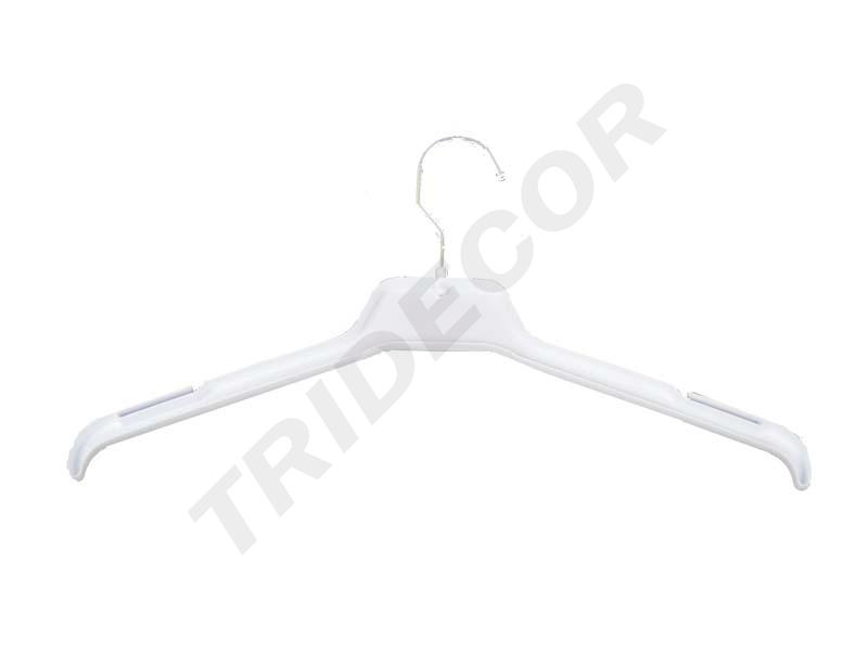 Percha de plástico blanca para niños 32cm