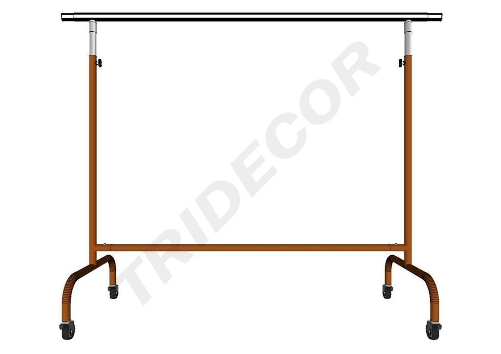 Perchero de Acero Ajustable con Brazos Extensibles, Color Bronce, 150X130X56cm