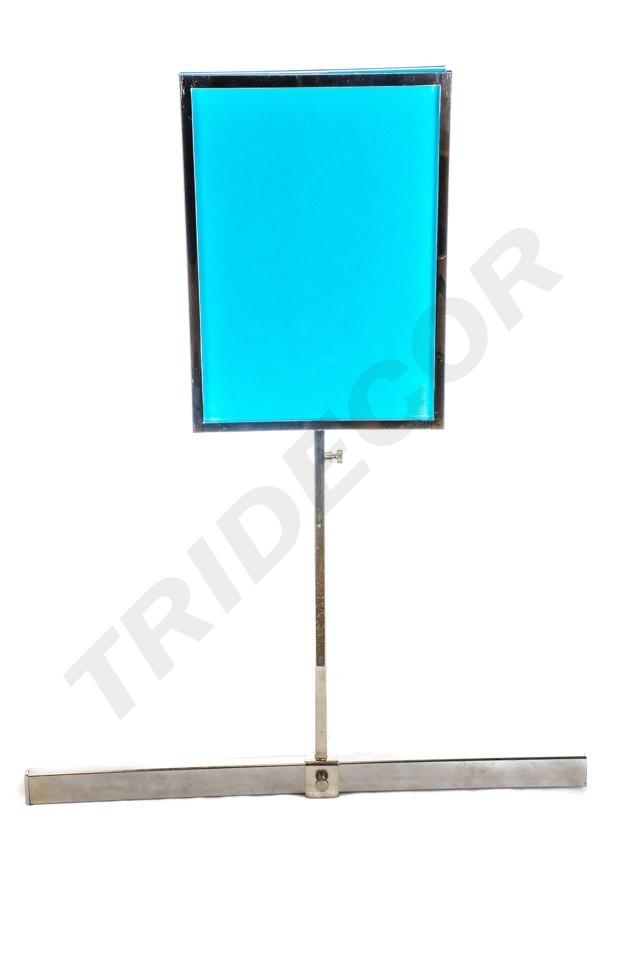 Soporte ajustable para póster de tubo rectangular A4