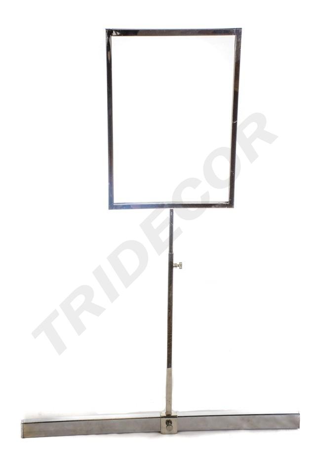 Soporte ajustable para póster de tubo rectangular A4