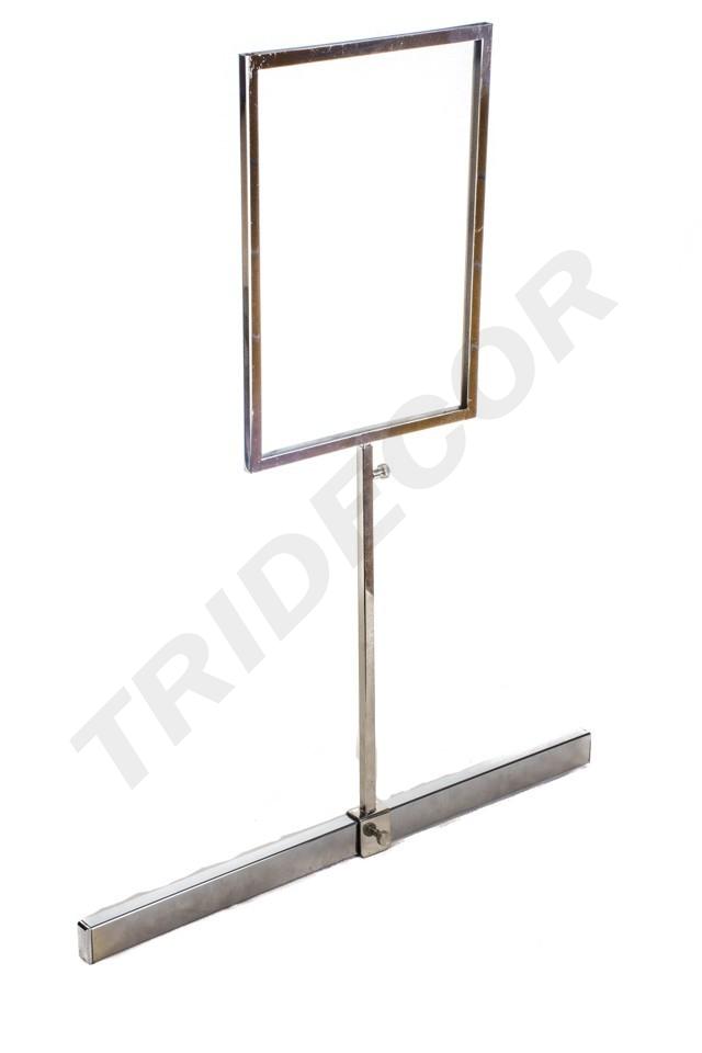 Soporte ajustable para póster de tubo rectangular A4