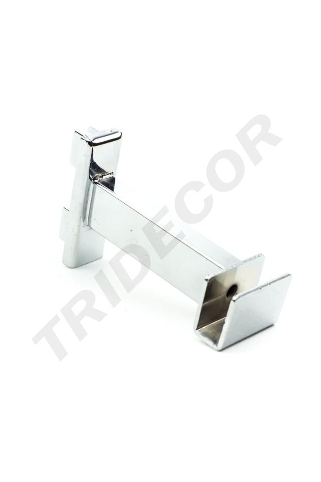 Soporte Tubular Rectangular para Sistema de Cremallera 10 cm