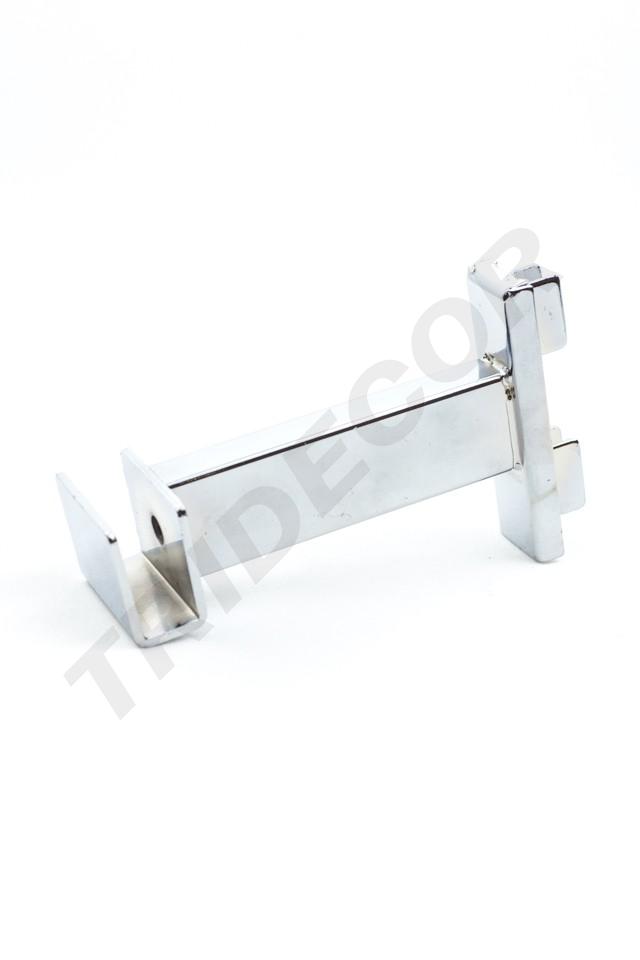 Soporte Tubular Rectangular para Sistema de Cremallera 10 cm