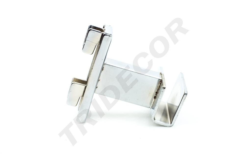 Soporte de Tubo Rectangular para Sistema de Cremallera de 5cm