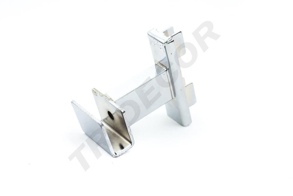 Soporte de Tubo Rectangular para Sistema de Cremallera de 5cm