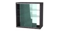 Vitrina de Pared 60x30x80 cm Color Roble Oscuro