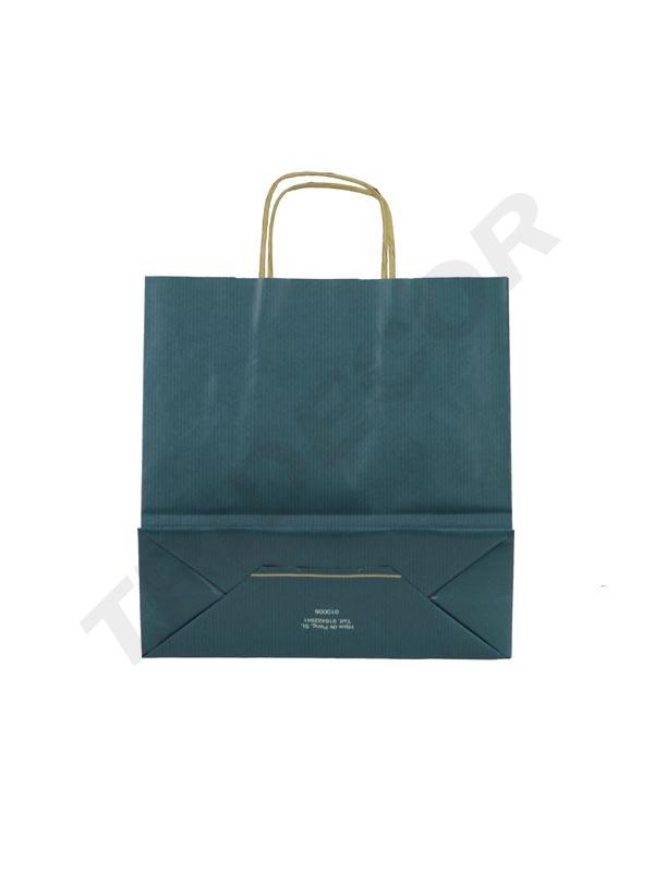 Bolsa de Papel Azul Marino 32x13x41cm 25/Paquete 200/Caja