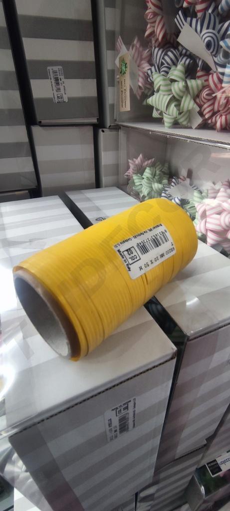 Rollo Cinta Papel Amarillo 68200mm