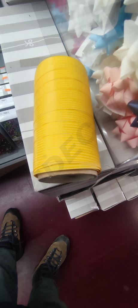 Rollo Cinta Papel Amarillo 68200mm