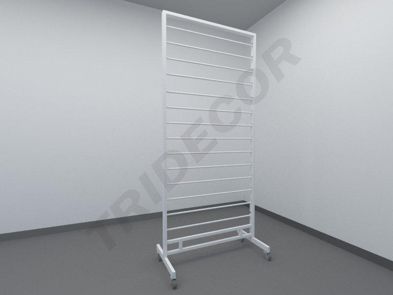 Expositor Para Pañuelos Y Bufandas Color Blanco 180 Cm