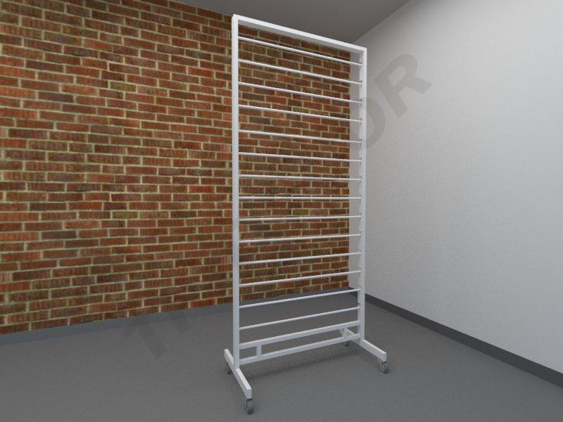 Expositor Para Pañuelos Y Bufandas Color Blanco 180 Cm Tridecor