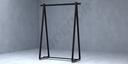 Perchero De Forma Triangular Color Negro 150X120X48 Cm Tridecor