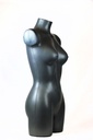 Busto de mujer de plástico gris