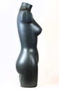 Busto de mujer de plástico gris