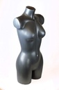 Busto de mujer de plástico gris