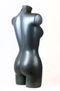 Busto de mujer de plástico gris