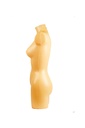 Busto de medio cuerpo de una mujer de color carne