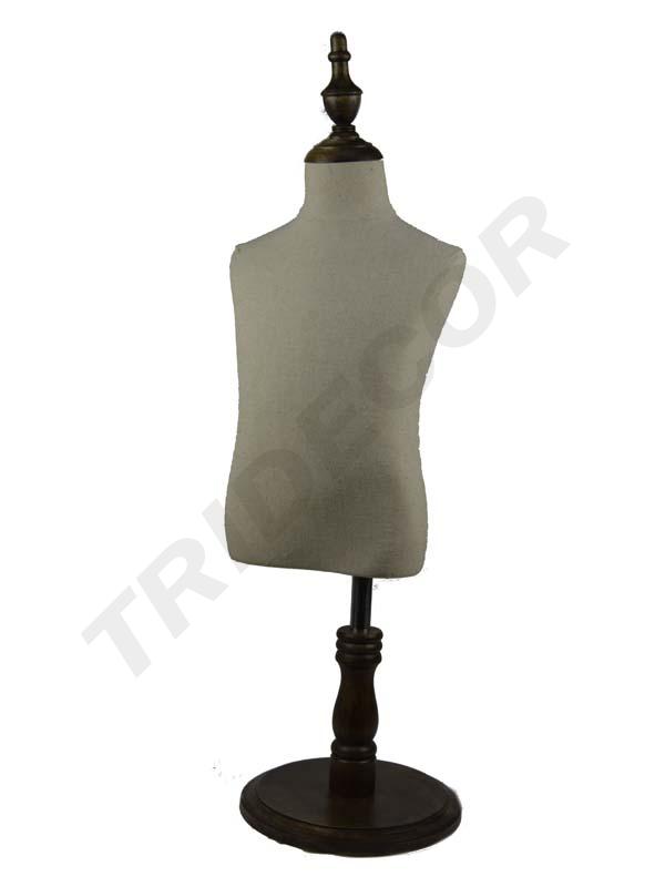 040378-Busto-infantil-con-tela-de-lino-base-de-madera-tridecor