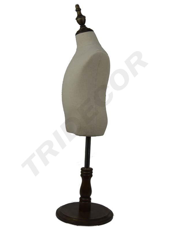 040378-Busto-infantil-con-tela-de-lino-base-de-madera-tridecor
