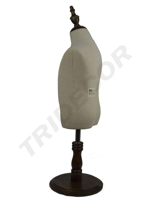040378-Busto-infantil-con-tela-de-lino-base-de-madera-tridecor