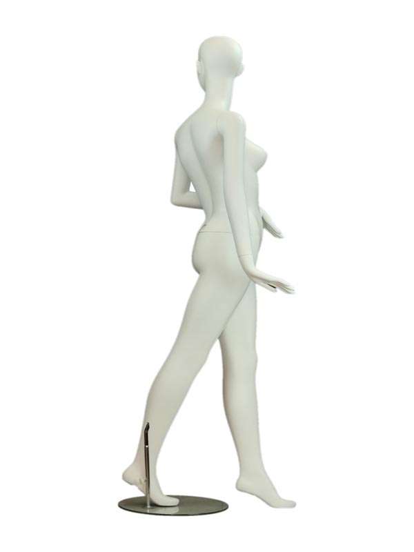 Maniquí de Mujer Alta en Blanco Mate con Cara