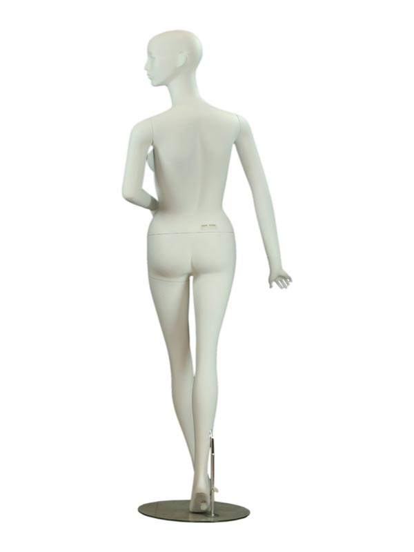 Maniquí de Mujer Alta en Blanco Mate con Cara