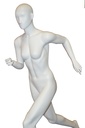 Maniquí de Corredora Femenina Blanco Mate