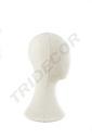 Cabeza de Hombre de Lino Beige 40 cm