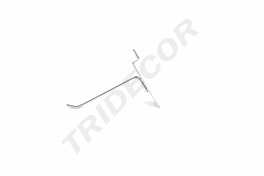 Gancho Cromado para Panel de Lamas, 4mm, 10cm, 200/caja