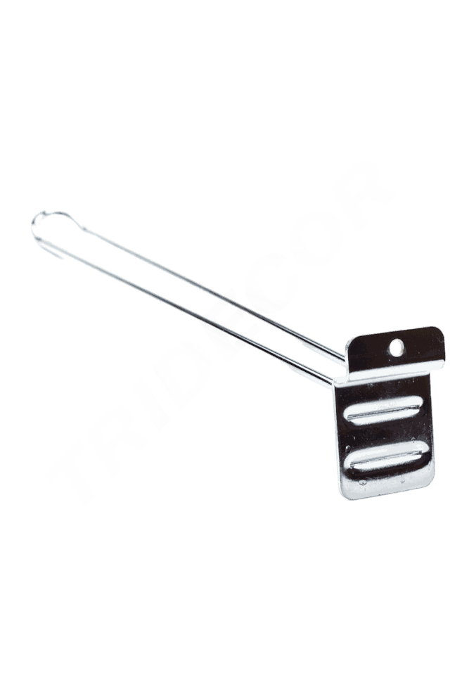 Gancho Doble para Panel de Lamas, 30 cm, 4 mm