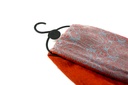 Percha de plástico ovalada para bufandas, color negro, 10 unidades