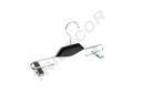 Percha de metal con clips color negro precio unitario