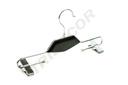 Percha de metal con clips color negro precio unitario