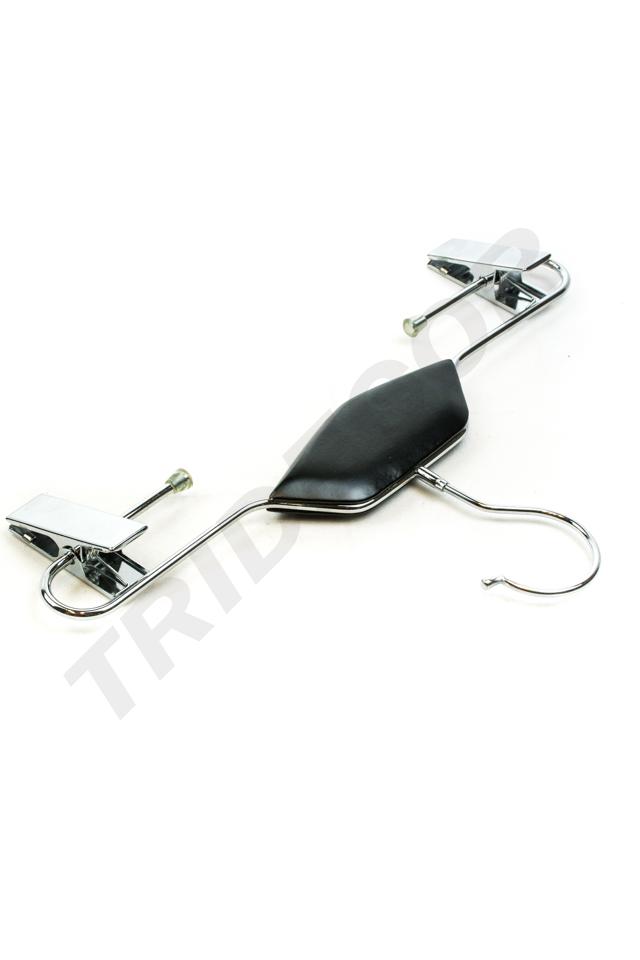 Percha de metal con clips color negro precio unitario