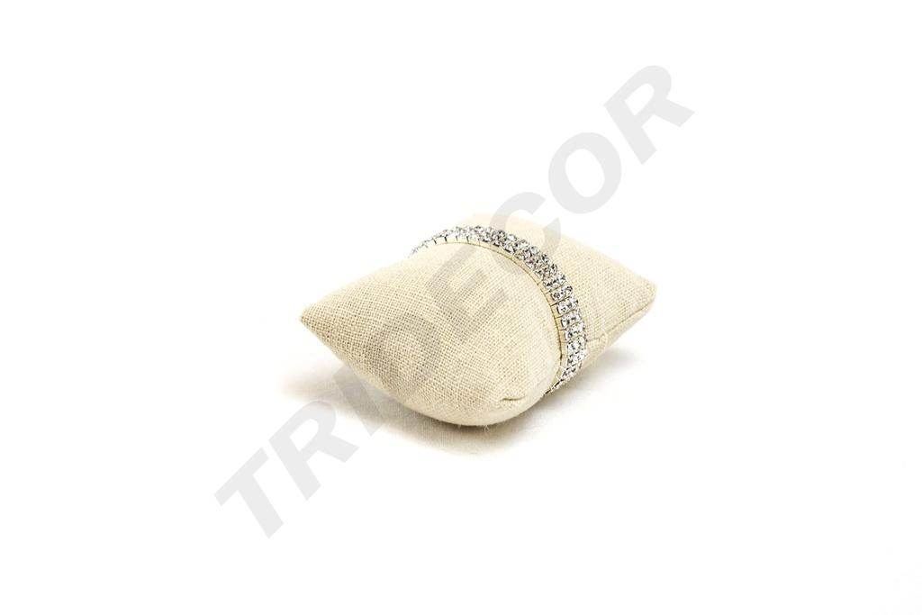 Almohadilla para Pulsera de Lino Beige