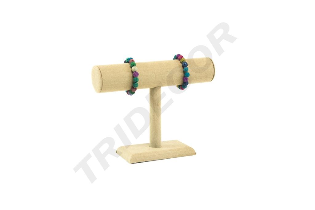 Expositor en T para Pulseras de Lino Beige