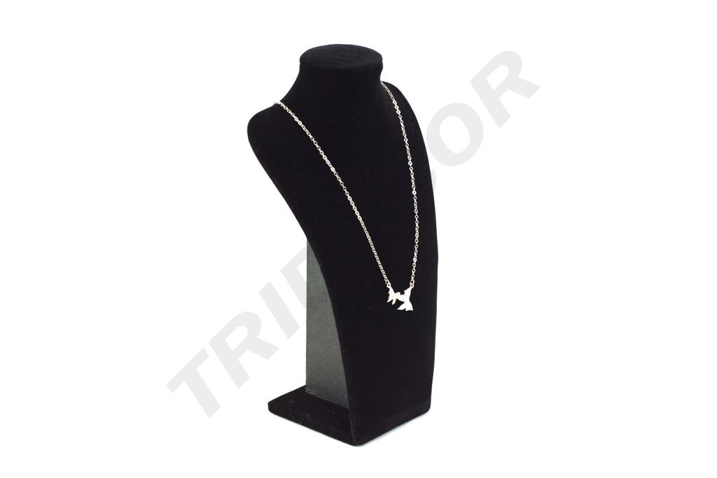 Expositor de Collares de Terciopelo Negro