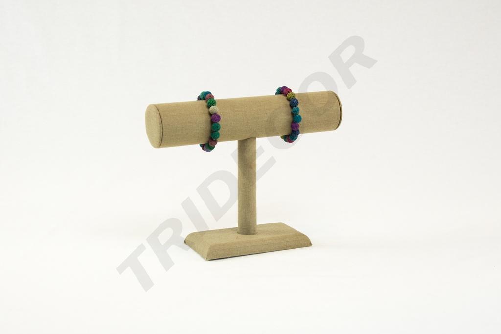 Expositor en T para Pulseras de Lino Beige