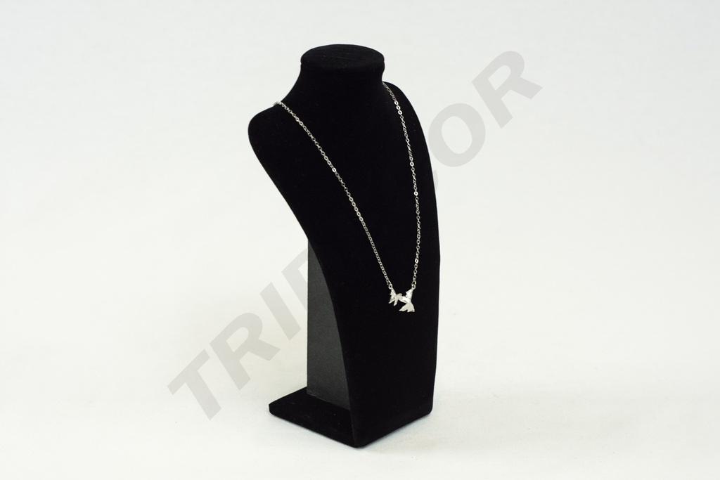 Expositor de Collares de Terciopelo Negro