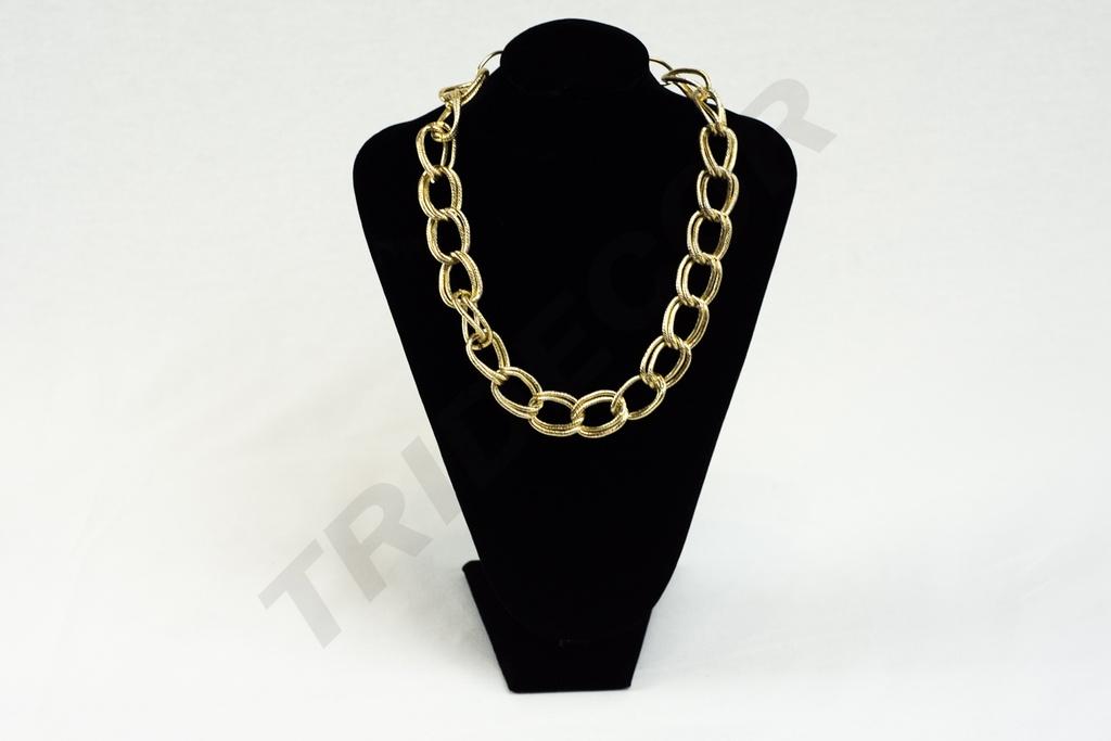 Expositor de Collares de Terciopelo Negro