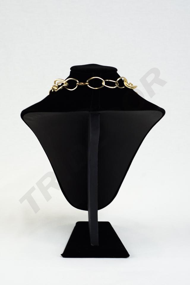 Expositor de Collares de Terciopelo Negro