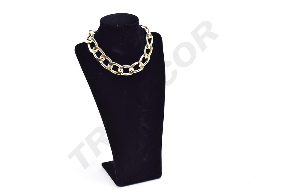 Expositor de Collar de Terciopelo Negro