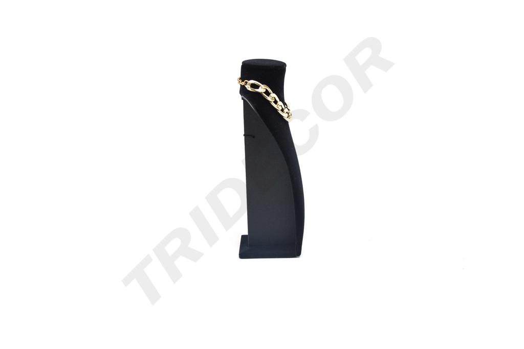 Expositor de Collar de Terciopelo Negro