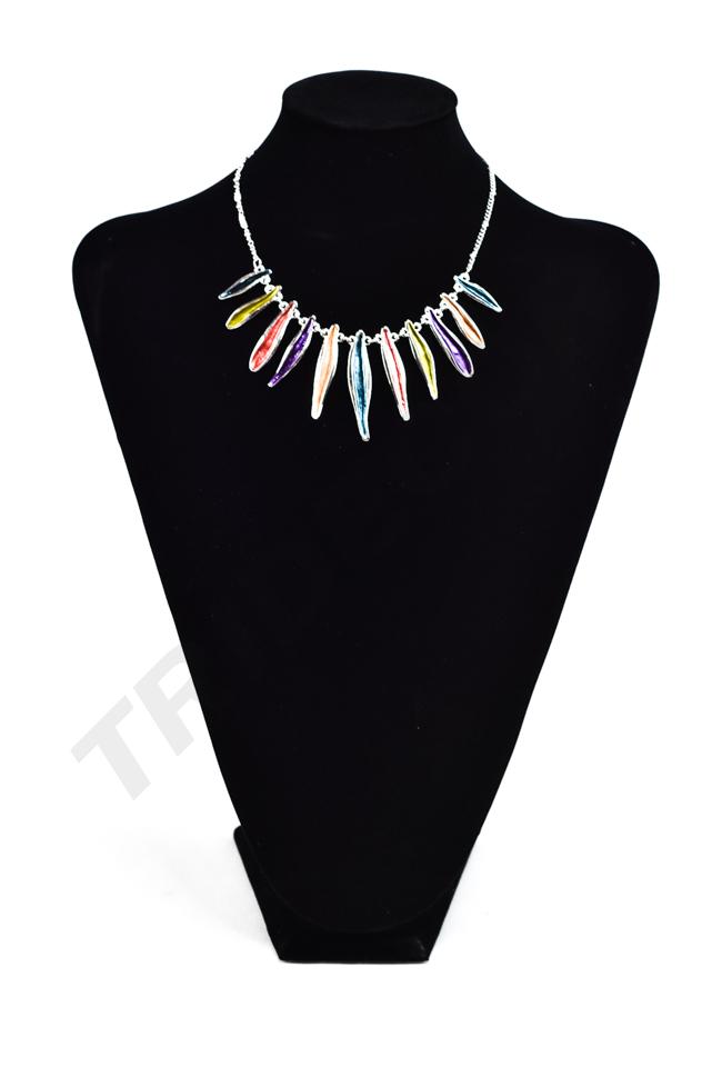 Expositor de Collares de Terciopelo Negro