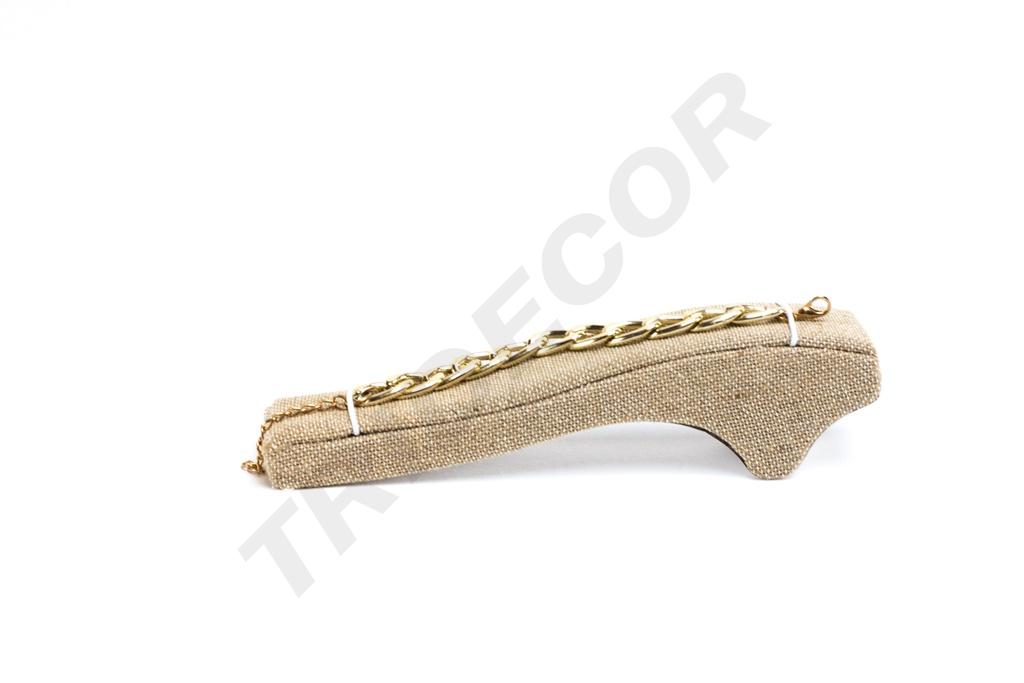 Expositor de Pulseras de Tela de Lino Grueso