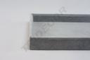 Bandeja de exhibición de joyería de terciopelo gris 35x24x3 cm