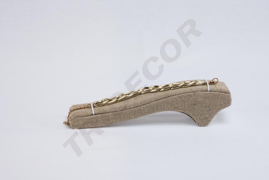 Expositor de Pulseras de Tela de Lino Grueso