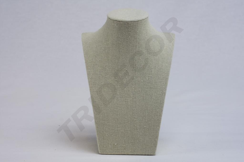 Expositor de Collares de Lino Beige 21.5X15X9cm