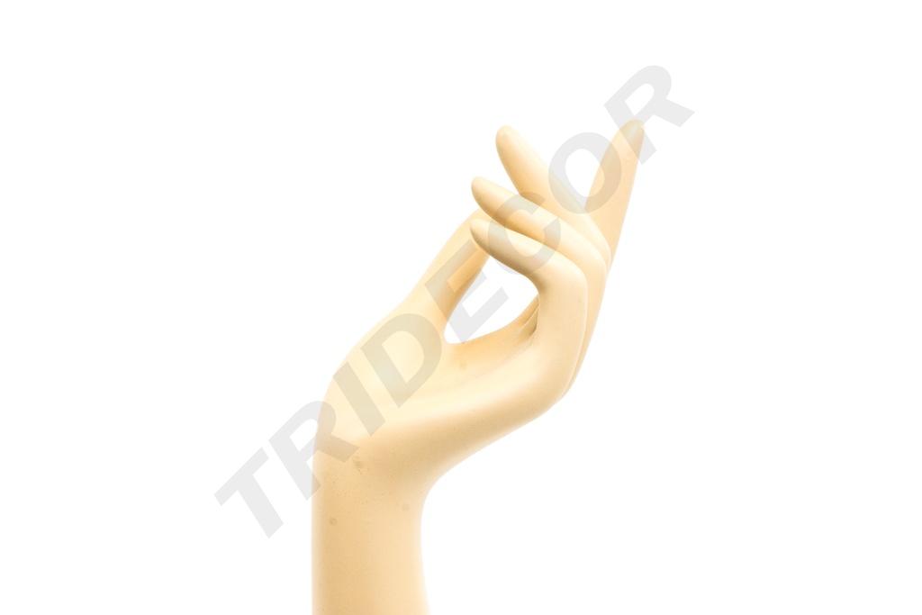 Expositor de Mano de Mujer con Base Metálica Color Carne